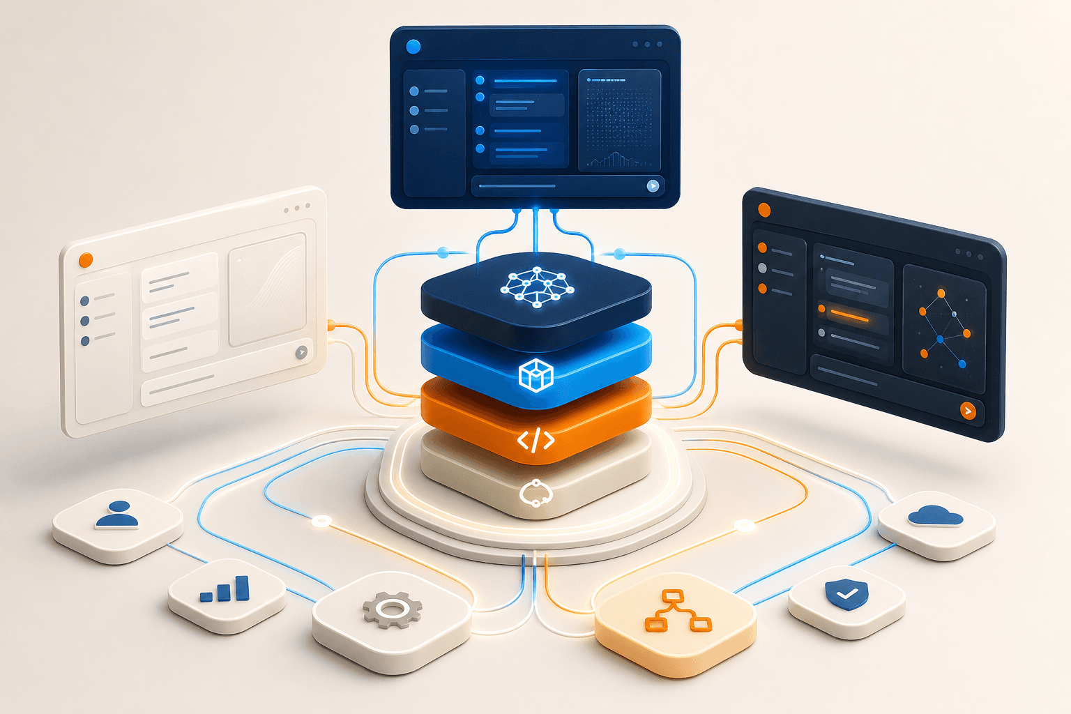 Apex Orchestration course visual mockup